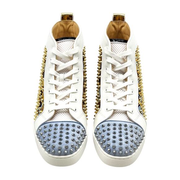 Christian Louboutin Louis Orlato Sneakers Studs Multi EU 46 US 13 - New $1345 - Picture 4 of 8